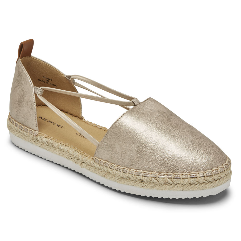 Sapato Vela Rockport Mulher Prateadas - Seaview Bungee - 92358ALZC